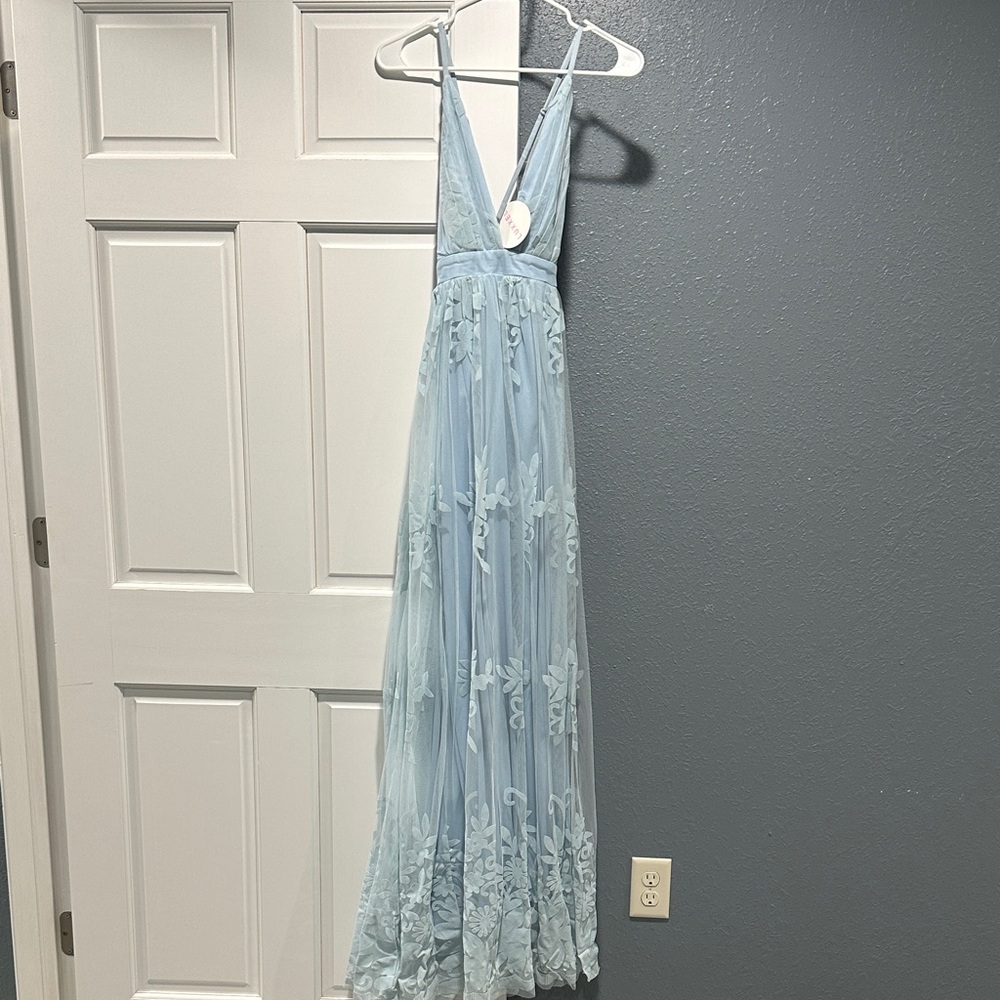 Luxxel Light Blue Maxi Dress